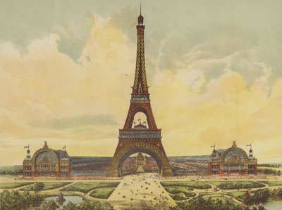 Esposizione Universale di Parigi e la Torre Eiffel da English School